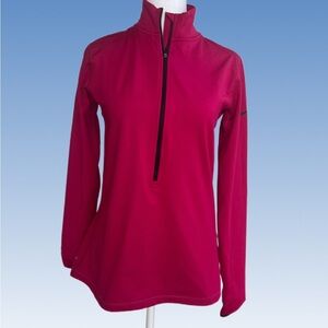 Nike Women's Fuchsia Quarter-Zip Jacket Size Large